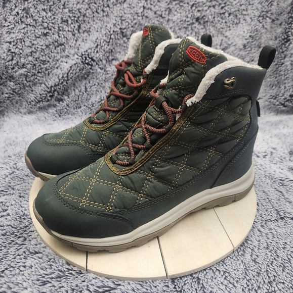 KEEN Terradora 2 Wintry Waterproof Rosin / Orange Snow Boots Women's Size 8 - Picture 4 of 9